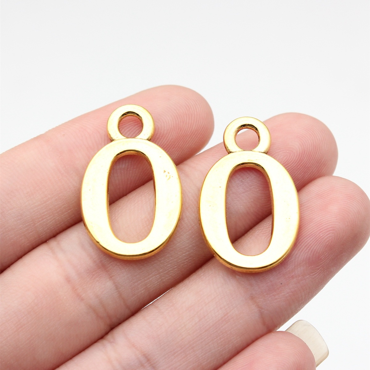 Vintage Fashion Stores - 10pcs 26x16mm Antique Gold Color Number