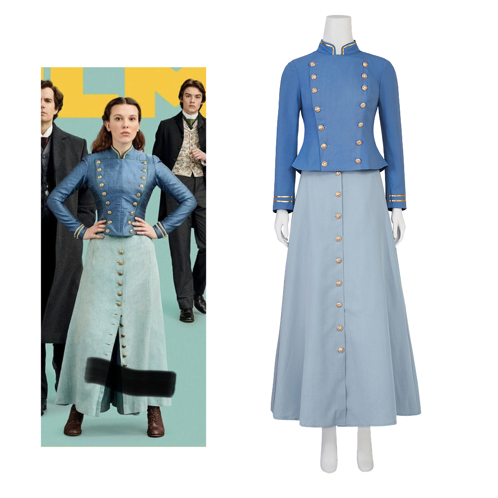 Movie Cosplay Enola Holmes 2 C - đánh giá và giá Vintage Fashion Dresses