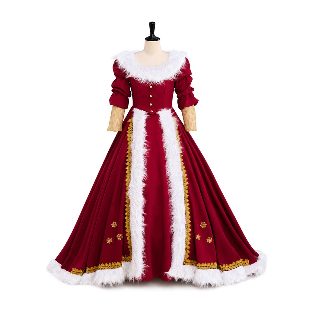 Deluxe Mrs Claus Costumes Adul - đánh giá và giá Vintage Fashion Dresses