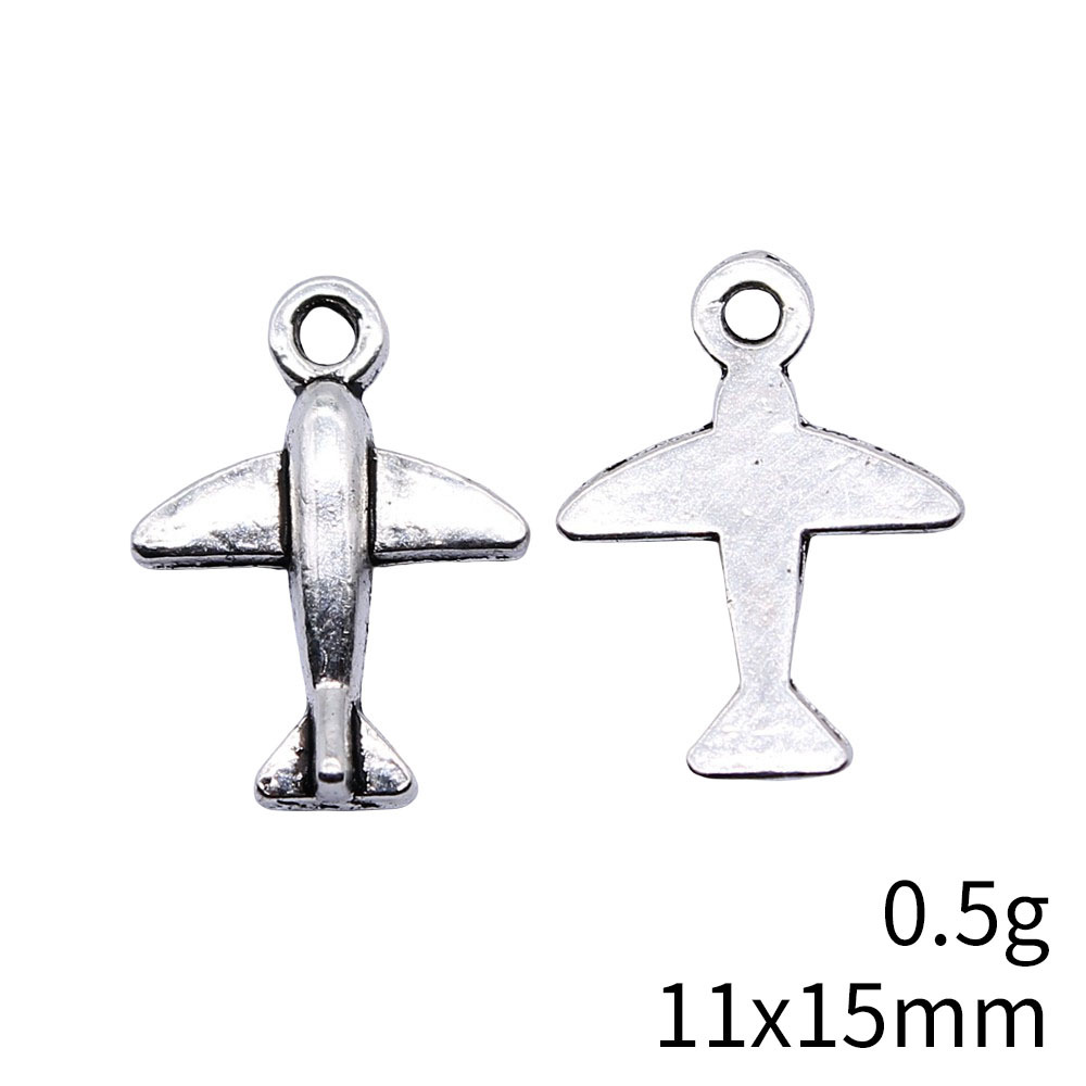 10pcs 11x15mm Antique Silver C - đánh giá và giá Vintage Fashion Stores