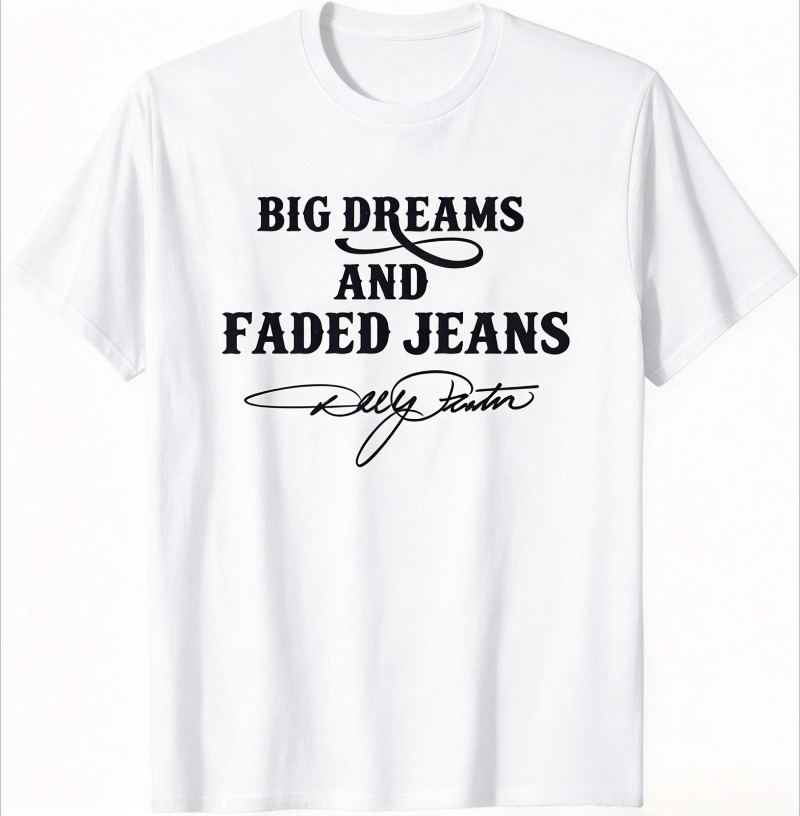 Big Dreams Faded Jeans T Shirt - đánh giá và giá Vintage Fashion Quotes