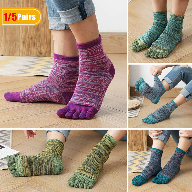 1/5 Pairs Man Colorful Toe Hap - đánh giá và giá Vintage Fashion Enthusiasts