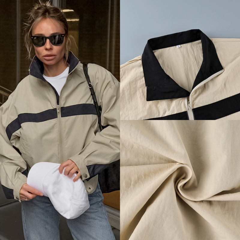 Women Color Block Windbreaker  - đánh giá và giá Vintage Windbreaker Nylon