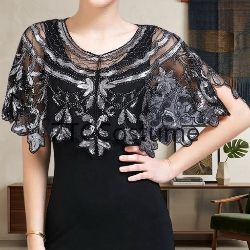 Vintage 1920s Flapper Dress wi - đánh giá và giá Vintage Fashion Dresses
